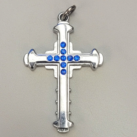 Three (3) Rhinestone Cross Pendants - Picture 6 of 13